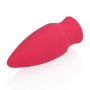 Wibrator stożkowy bullet Loveline silikonowy czerwony 7,7 cm - 3