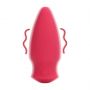 Wibrator stożkowy bullet Loveline silikonowy czerwony 7,7 cm - 8