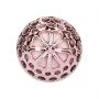 Mini masażer silikonowy Loveline Velour różowy 12 cm - 3
