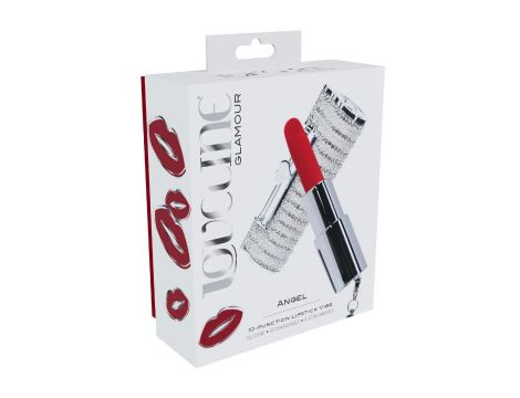 Mini wibrator szminkowy Angel Loveline transparentny USB