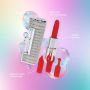 Mini wibrator szminkowy Angel Loveline transparentny USB - 6