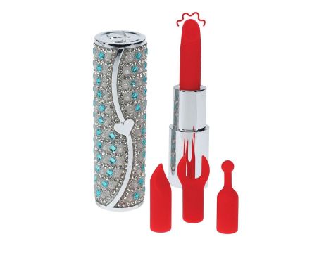 Wibrator szminkowy Loveline Tiffany niebieski USB - 4