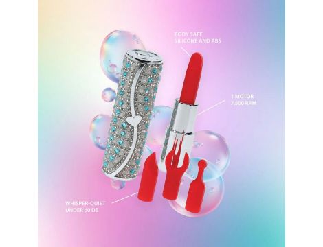 Wibrator szminkowy Loveline Tiffany niebieski USB - 8