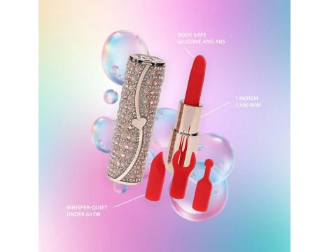 Wibrator mini szminkowy Loveline Tiffany różowy USB - 7