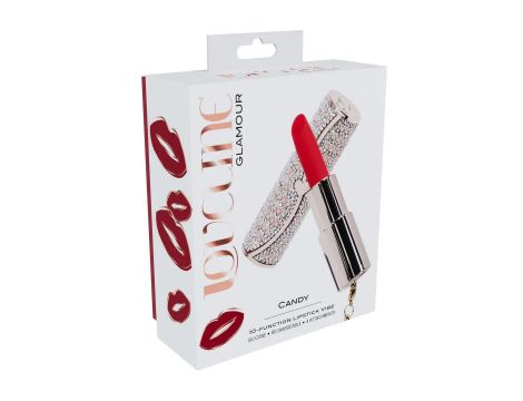 Mini wibrator szminkowy Loveline Candy różowy USB - 2