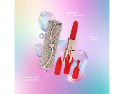 Mini wibrator szminkowy Loveline Candy różowy USB - 5
