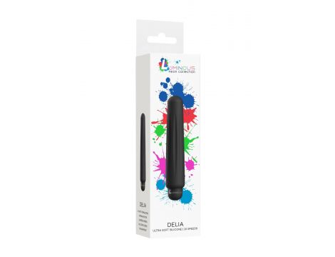Delia - ABS Bullet With Sleeve - 10-Speeds - Black - 7