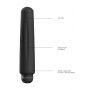 Delia - ABS Bullet With Sleeve - 10-Speeds - Black - 2