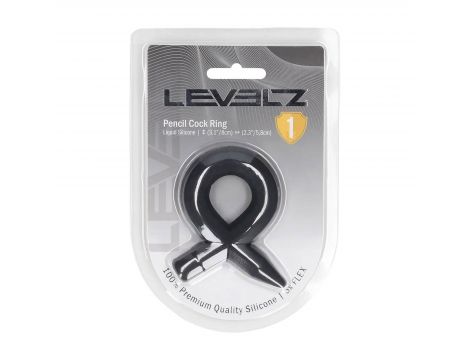 Pierścień erekcyjny silikonowy Levelz czarny 8 cm - 6