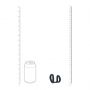 Pierścień erekcyjny dwupętlowy silikonowy Levelz czarny 4cm - 7