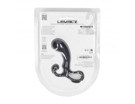 Masażer prostaty silikonowy Levelz S czarny 11 cm - 5