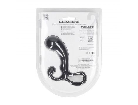 Masażer prostaty silikonowy Levelz M czarny 13 cm - 6