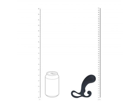 Masażer prostaty silikonowy Levelz M czarny 13 cm - 7