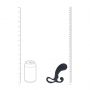 Masażer prostaty silikonowy Levelz M czarny 13 cm - 8