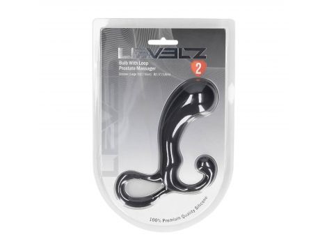 Masażer prostaty silikonowy Levelz L czarny 15 cm - 3