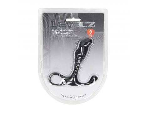 Masażer prostaty silikonowy Levelz S czarny 10 cm - 3