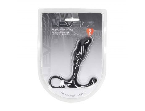 Masażer prostaty silikonowy Levelz 2 M czarny 11 cm - 2