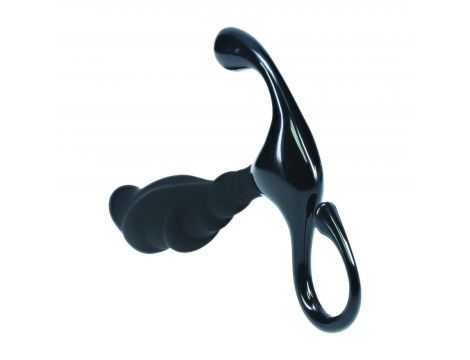 Masażer prostaty silikonowy Levelz 2 M czarny 11 cm - 8