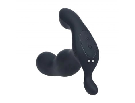 Stymulator prostaty Levelz podgrzewany wibrujący silikonowy czarny - 6