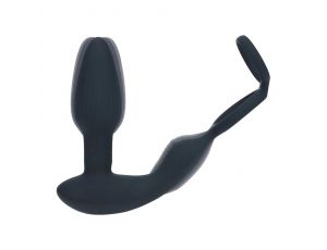Masażer prostaty Levelz silikonowy z rotującymi koralikami i pilotem 17 cm