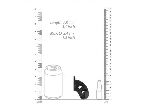 Klatka czystości ManCage Model 13 czarna 9 cm - 7