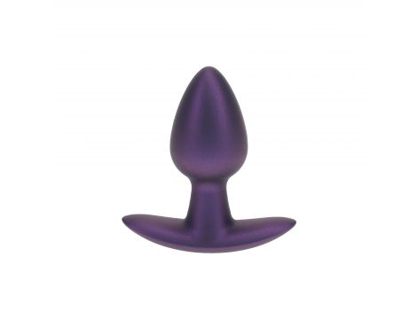 Smooth Silicone Anal Plug - Small - 2.6 / 6,5 cm - Metallic Purple