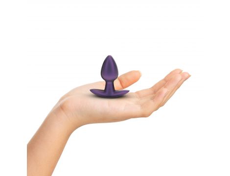 Smooth Silicone Anal Plug - Small - 2.6 / 6,5 cm - Metallic Purple - 4