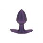 Smooth Silicone Anal Plug - Small - 2.6 / 6,5 cm - Metallic Purple - 2