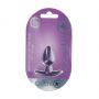 Smooth Silicone Anal Plug - Small - 2.6 / 6,5 cm - Metallic Purple - 3