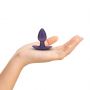 Smooth Silicone Anal Plug - Small - 2.6 / 6,5 cm - Metallic Purple - 5