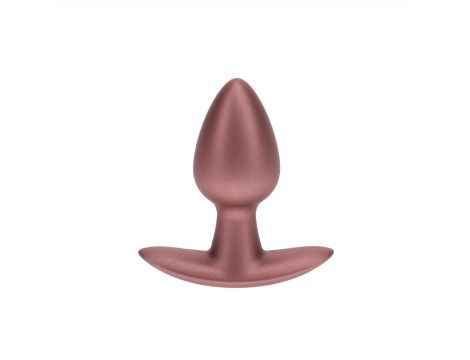 Smooth Silicone Anal Plug - Small - 2.6 / 6,5 cm - Rose Gold - 2