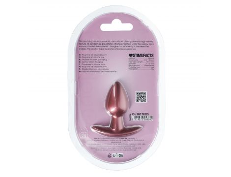 Smooth Silicone Anal Plug - Small - 2.6 / 6,5 cm - Rose Gold - 3