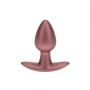Smooth Silicone Anal Plug - Small - 2.6 / 6,5 cm - Rose Gold - 3