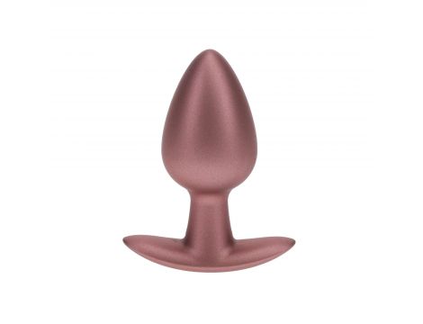 Smooth Silicone Anal Plug - Medium - 3.1 / 7,9 cm - Rose Gold - 3