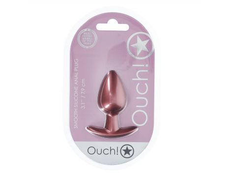 Smooth Silicone Anal Plug - Medium - 3.1 / 7,9 cm - Rose Gold - 2