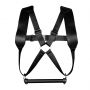 Uprząż BDSM Ouch! regulowana czarna 32 cm - 8