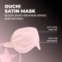 Satynowa opaska na oczy Ouch pudrowy różowy - 5