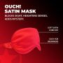 Satynowa opaska na oczy Ouch czerwona - 3