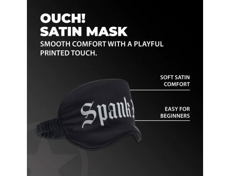 Opaska na oczy satynowa Ouch! Spank Me