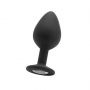 Korek analny Diamond Ouch! czarny duży 8 cm - 3