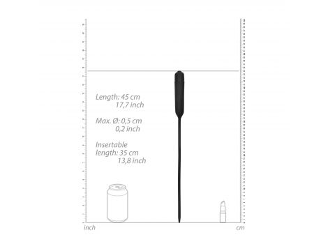 Wibrująca sonda silikonowa Ouch! super długa 45 cm - 7