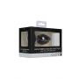 Large Ribbed Diamond Heart Plug - Black - 5