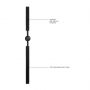 Silikonowy knebel z kulką Ouch! regulowany 62,5 cm - 8