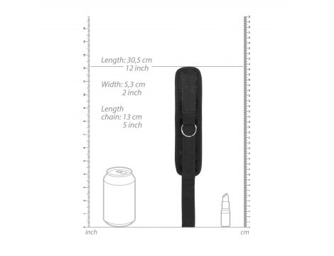 Kajdanki regulowane aksamitne Ouch! na rzep 33 cm - 6