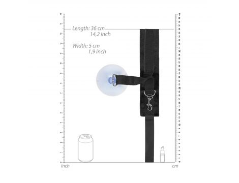 Kajdanki regulowane z przyssawkami Ouch! 27,5 cm - 6