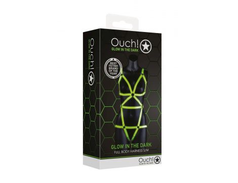 Full Body Harness - GitD - Neon Green/Black - S/M - 3