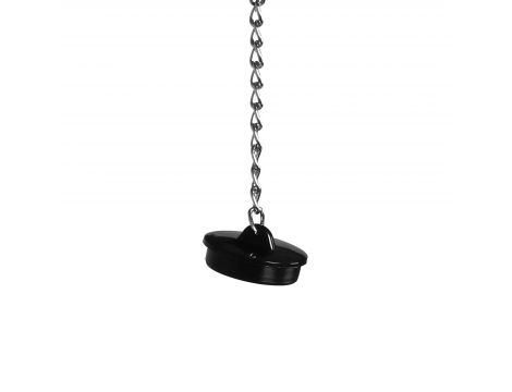 Open Mouth Gag Head Harness with Plug Stopper - Black - 7