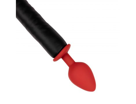 Korek analny silikonowy Devil's Tail Ouch! czerwony - 2