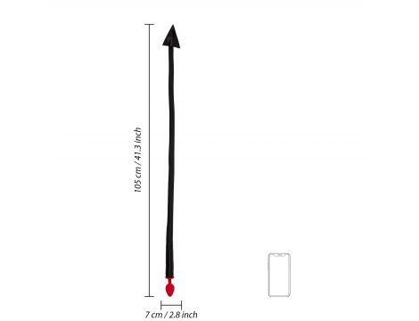 Korek analny silikonowy Devil's Tail Ouch! czerwony - 5