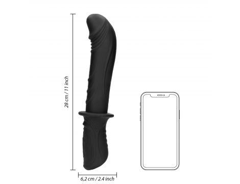 Wibrator punktu G Ouch ręczny silikonowy czarny USB - 11
